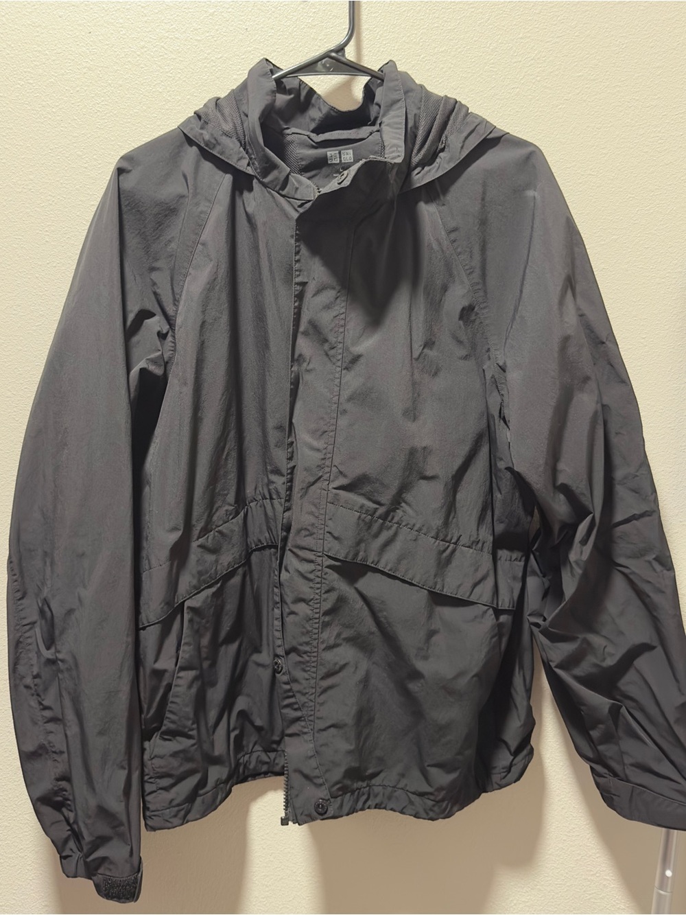 Uniqlo Waterproof Jacket (Black) - Large